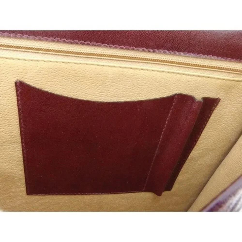 BALLY Business bag Bordeaux gold Women Authentic secondhand - Picture 5 of 7